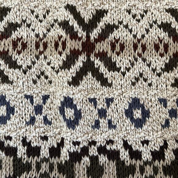 Vintage Liberty Nordic/Fair Isle Pattern Knit Grandpa Sweater Men's Size Medium - Picture 8 of 10